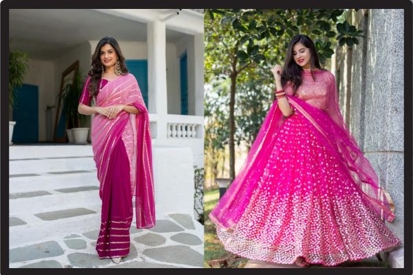 white christmas dresses Customised Saree Gown