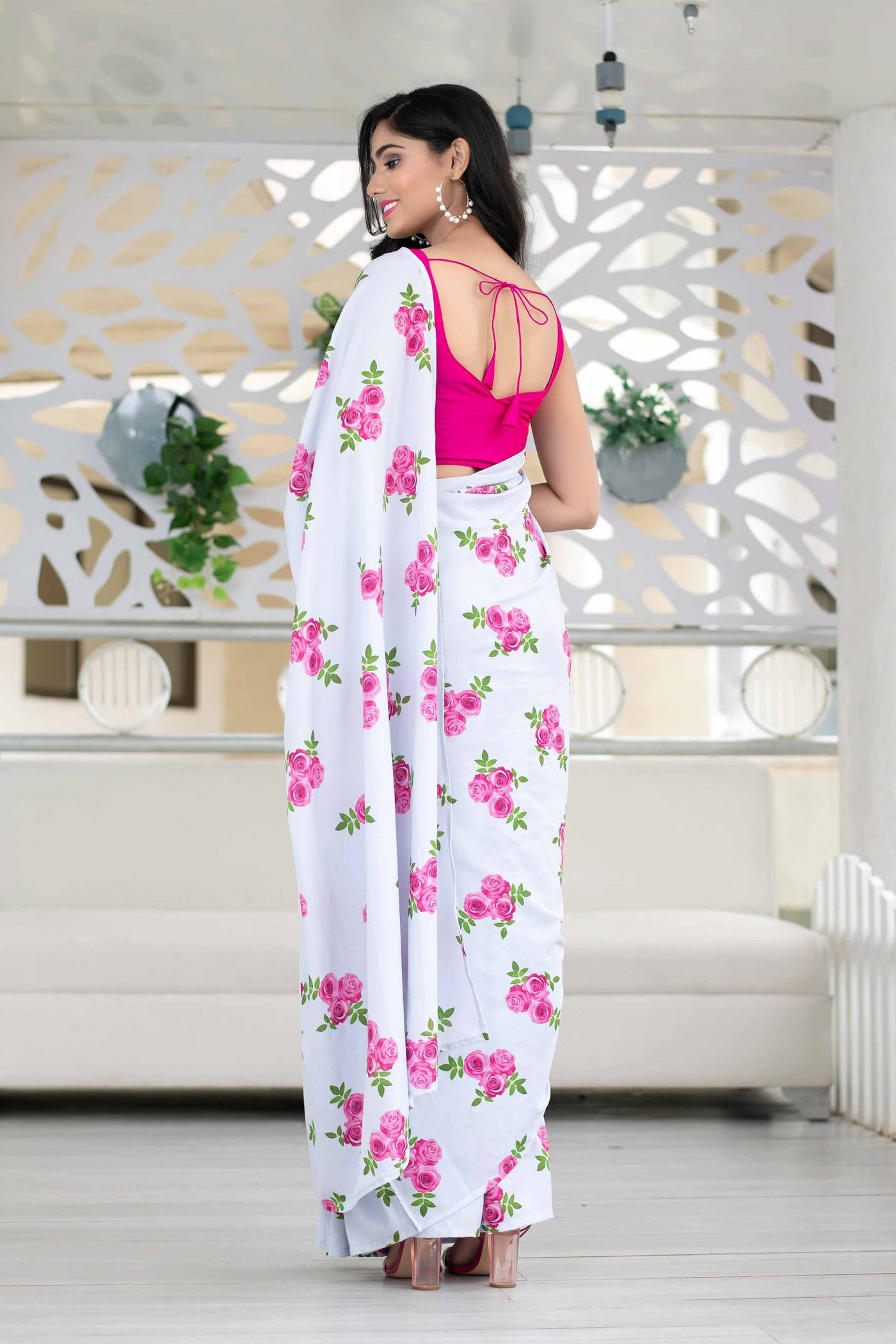 Indo- Western Skirt Style Saree Set Of 2