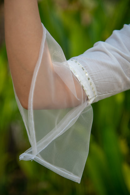 White and Gold Patiala