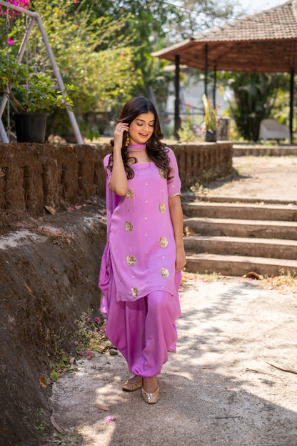 Light Purple Patiala Set