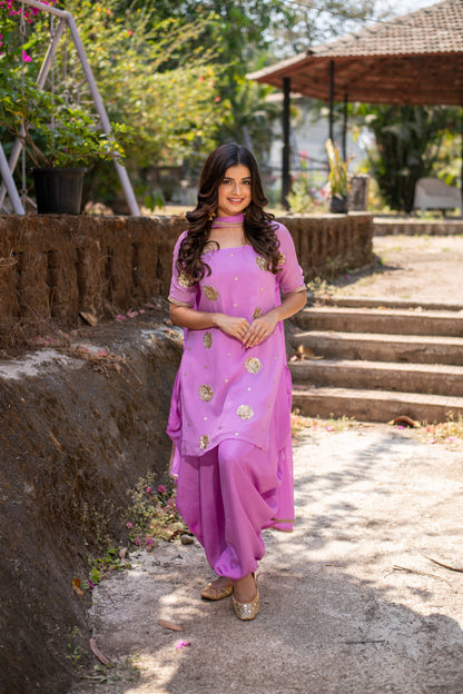 Light Purple Patiala Set