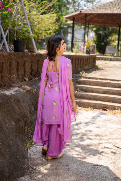 Light Purple Patiala Set