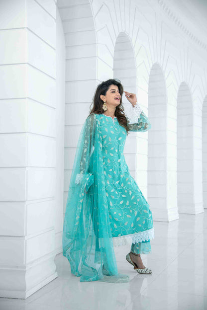 Sea Green Pakistani Set