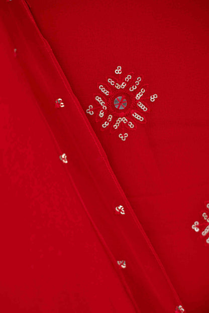 Red Short Kurta With Palazzo