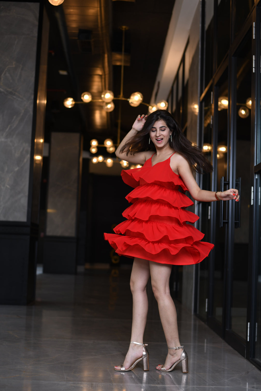 red frilly dress Buy Light Ruffle Short for Women Queen Victoria's lace trimmed 100% Silk. Size:2XL (Bust 100 cm) style-group:OrganicDenimButtonDownShirt