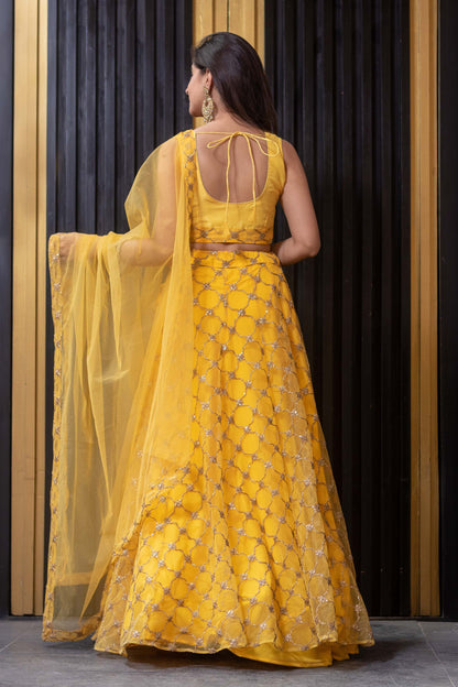 Yellow Lehenga Choli