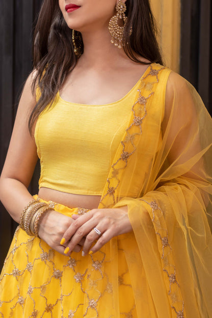Yellow Lehenga Choli