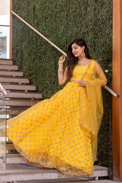 Yellow Lehenga Choli