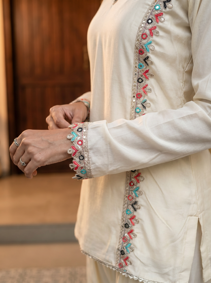 White Farshi Salwar