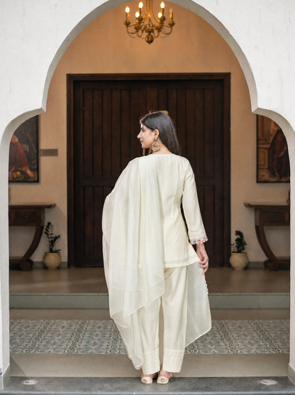 White Farshi Salwar