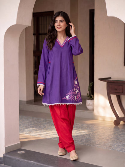 Purple and Red Co-Ord Set