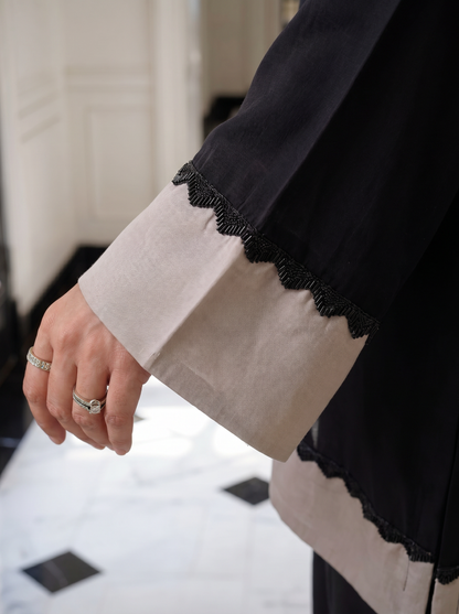 Black and Grey Co-Ord Set With Pocket