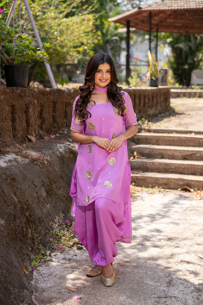 Light Purple Patiala Set