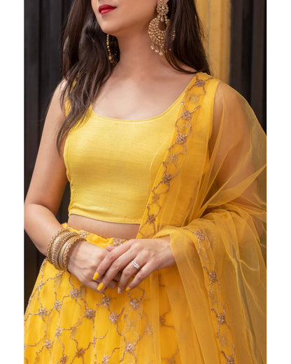 Yellow Lehenga Choli