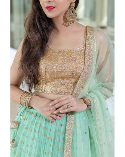 Mint Green Lehenga