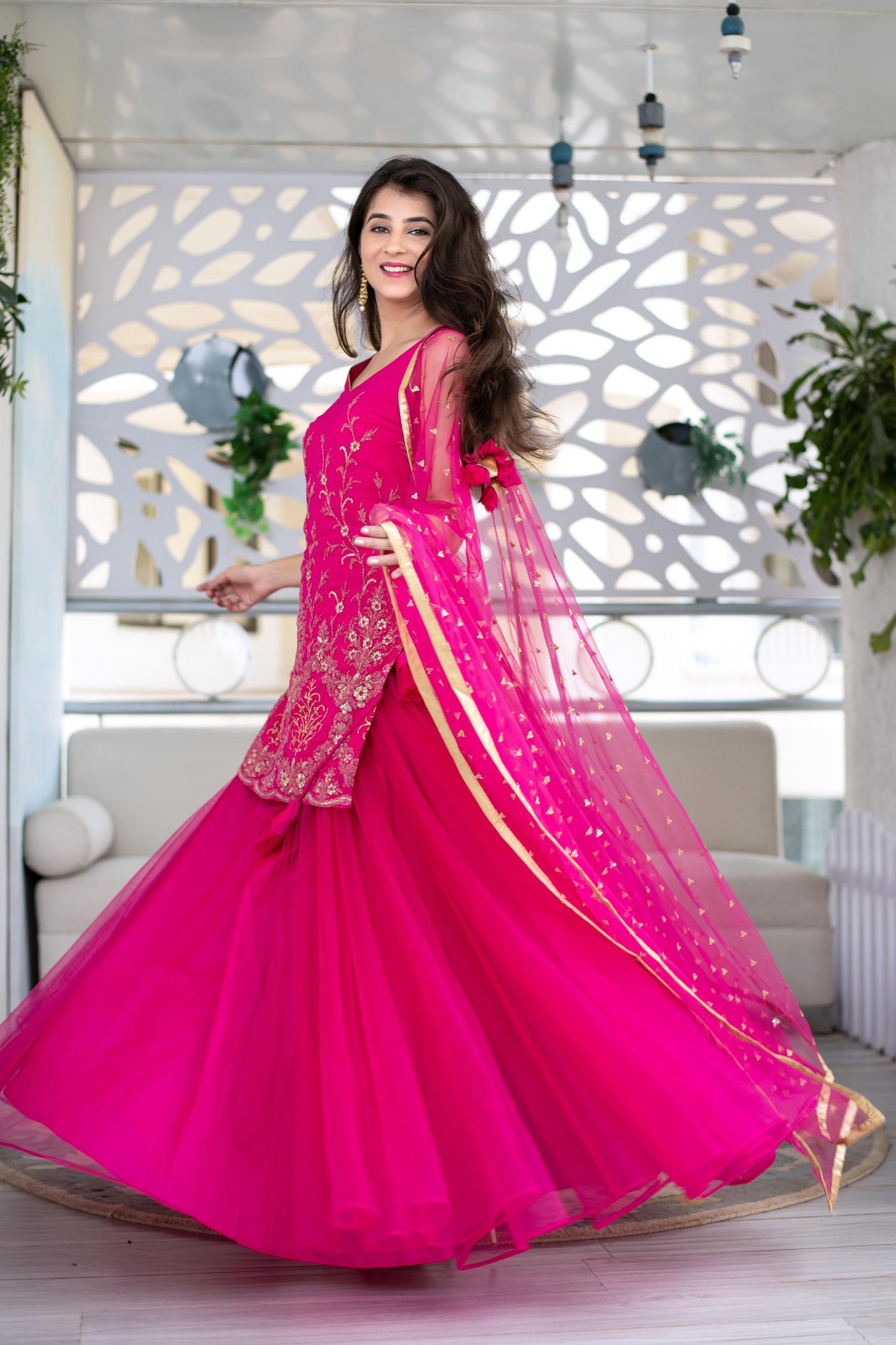BUY ONLINE IN INDIA Pink Skirt With Heavy Kurta And Dupatta Set | LABEL  SHAURYA SANADHYA – Label Shaurya Sanadhya