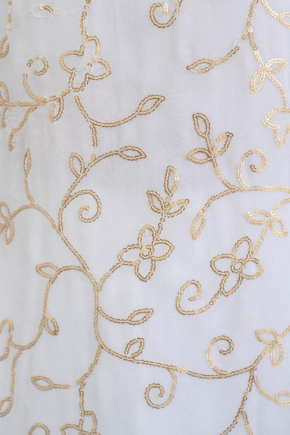 White Sequin Kurta With Palazzo