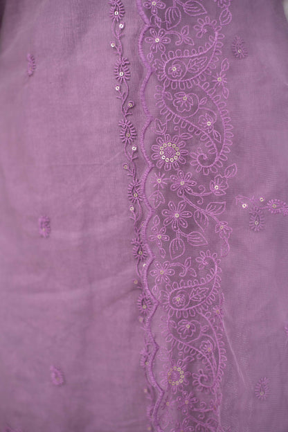 Mauve Kurta With Dhoti Set