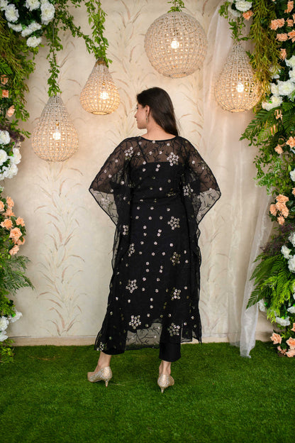 Black Kaftan With Pants