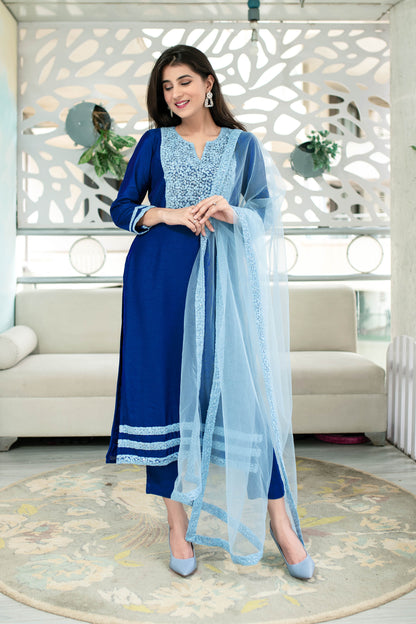 Shades Of Blue Kurta Set