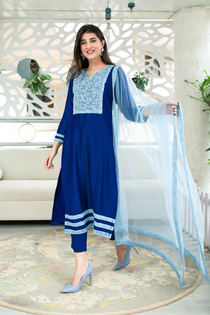 Shades Of Blue Kurta Set