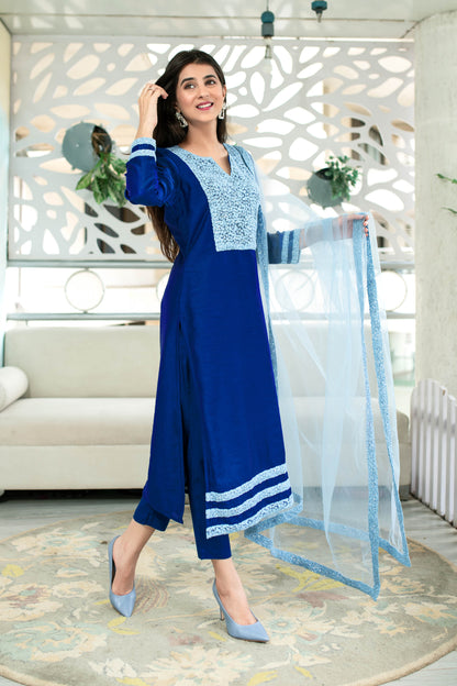 Shades Of Blue Kurta Set