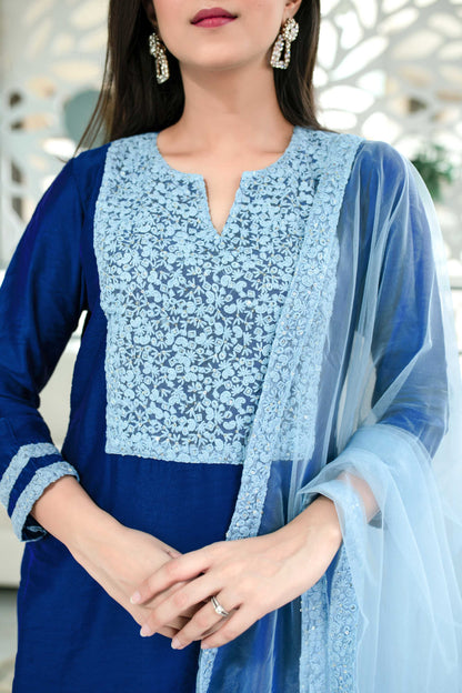 Shades Of Blue Kurta Set