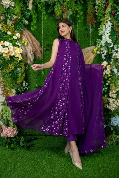 Purple Alternate Anarkali
