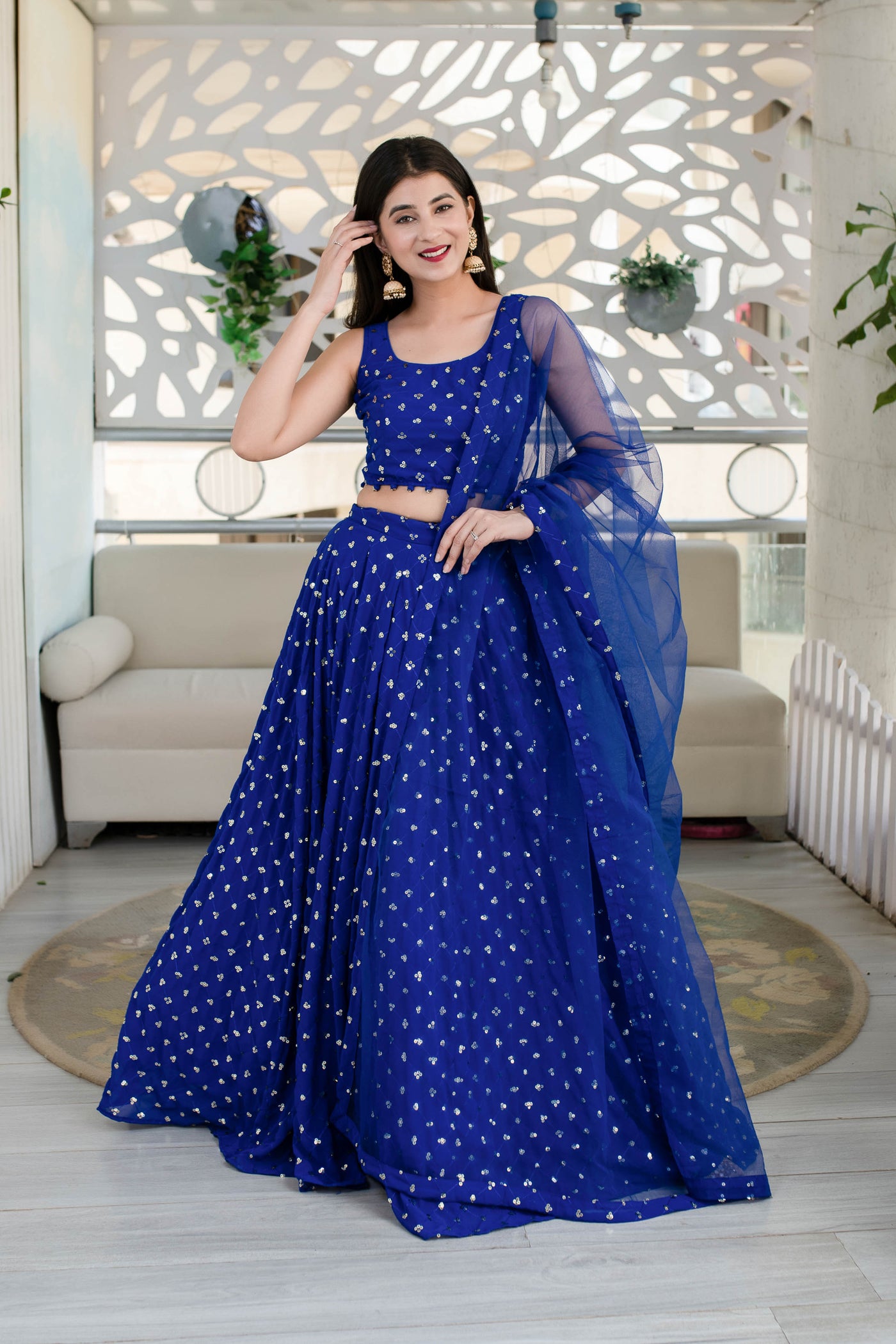 Buy Royal Blue Lehenga for Women Online in India Buy Royal Blue Lehenga for Women Online in India