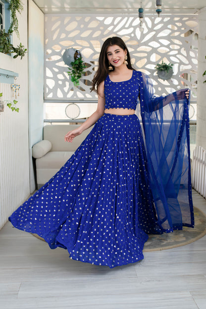 Royal Blue Lehenga