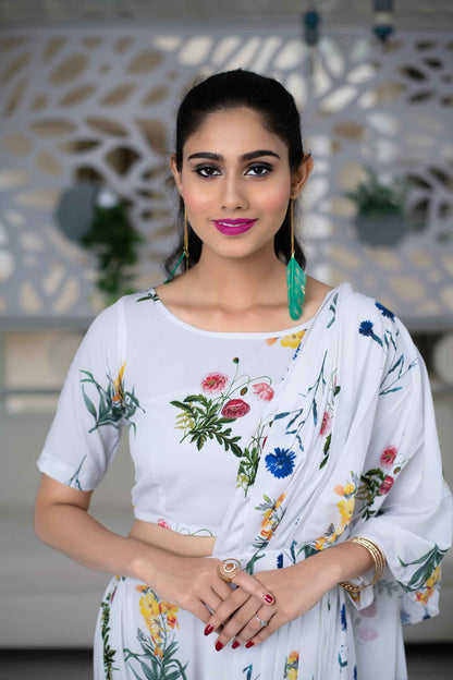 Indo-Western Aladdin Styled Pant Set Of 2