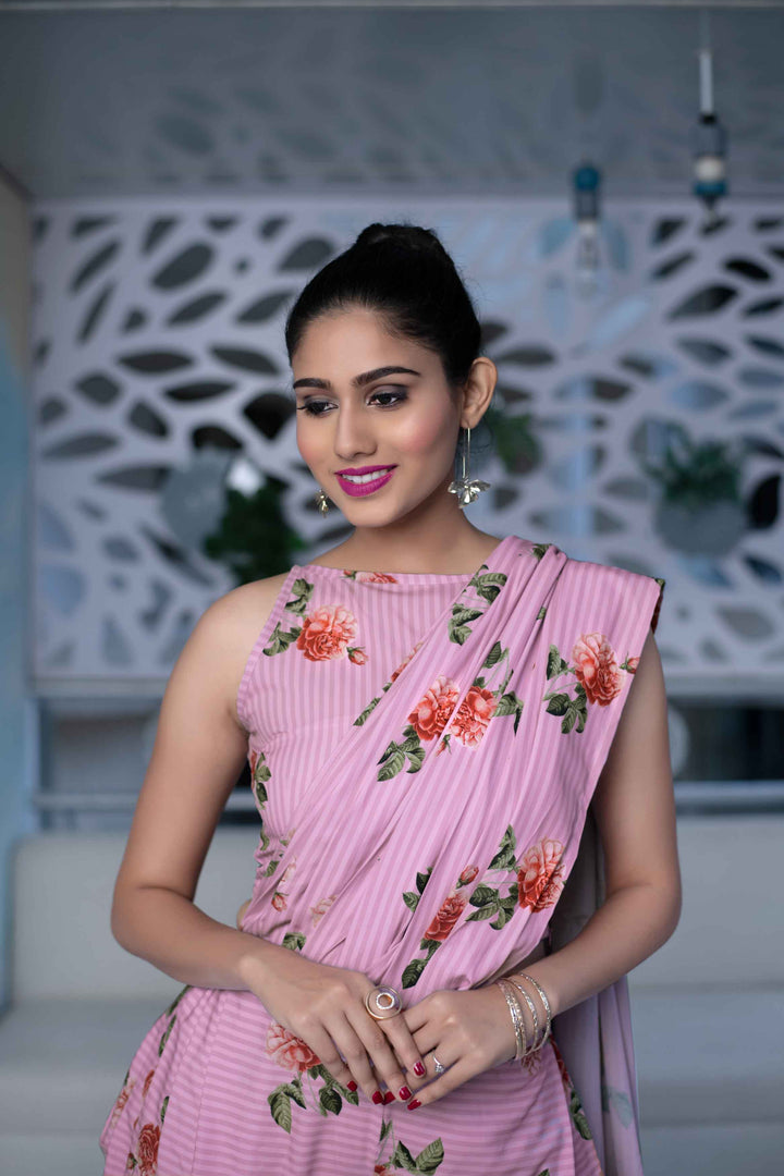 Buy Indo-Western Dhoti Style Saree for Women Label Shaurya Sanadhya