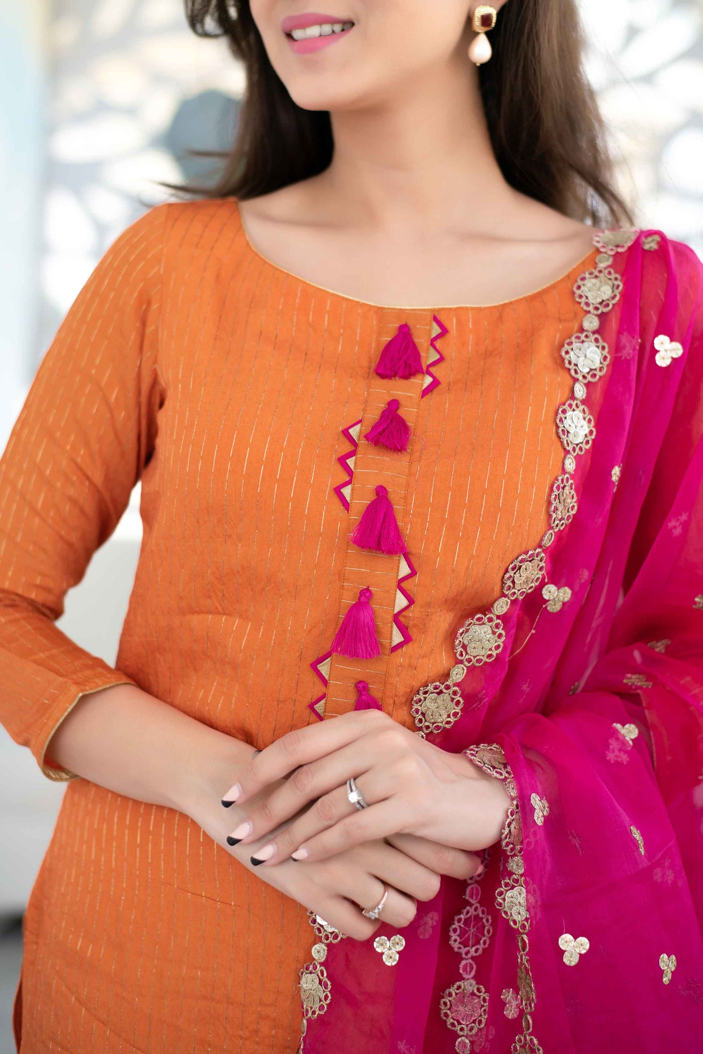Buy Yellow Banarasi Silk Salwar Suit (NWS-6393) Online