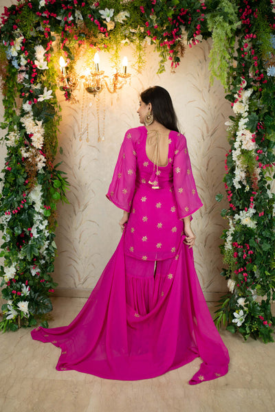 Rani Pink Sharara Set