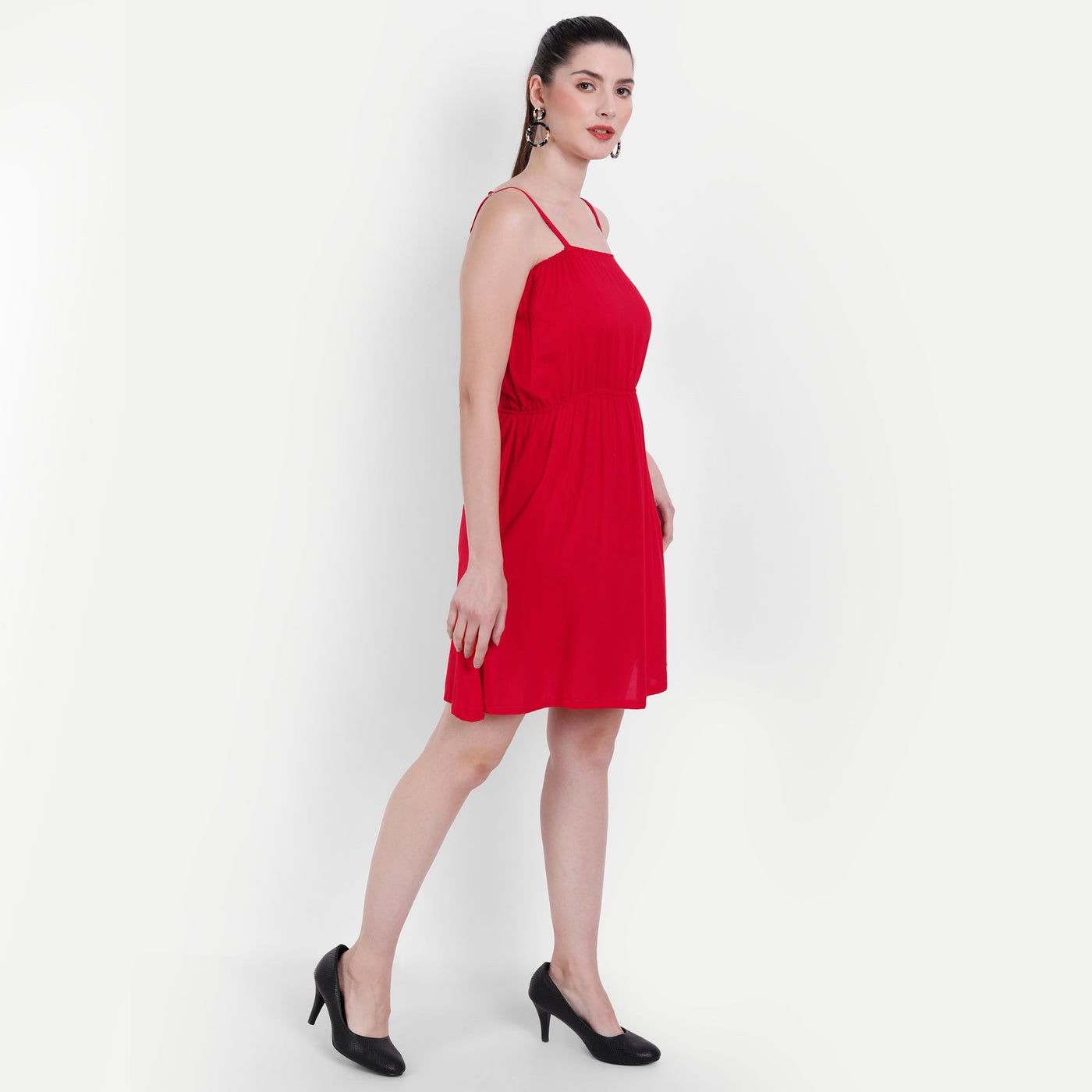 Women's Red Viscose Rayon Top - Label Shaurya Sanadhya